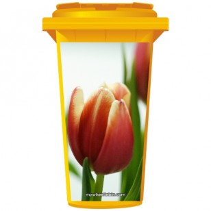 Tulips Wheelie Bin Sticker Panel